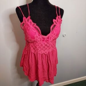 Rue+ Pink Size 1X NWT Top Spaghetti Straps